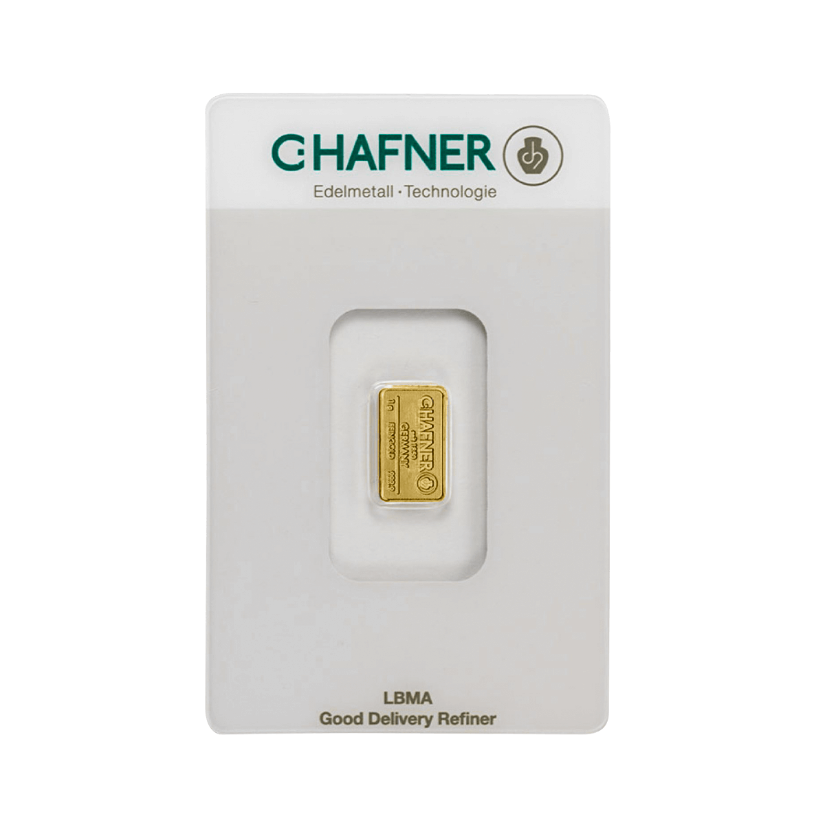 1 gram goudbaar C. Hafner