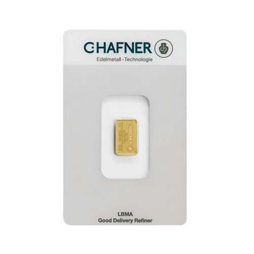 2 gram goudbaar C. Hafner
