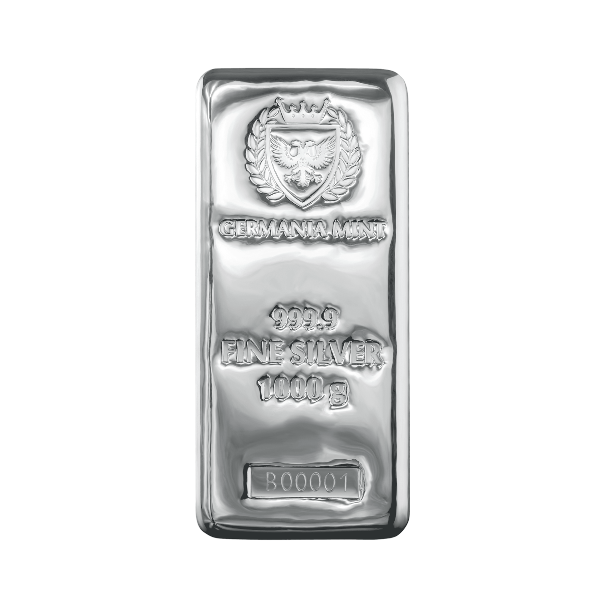 1 kilo zilverbaar Germania Mint