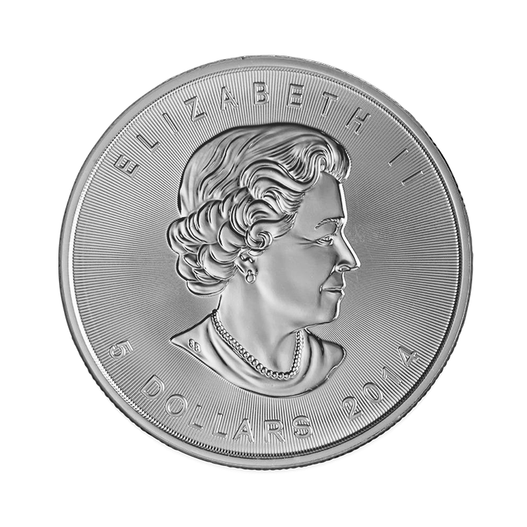 1 troy ounce zilveren Maple Leaf munt