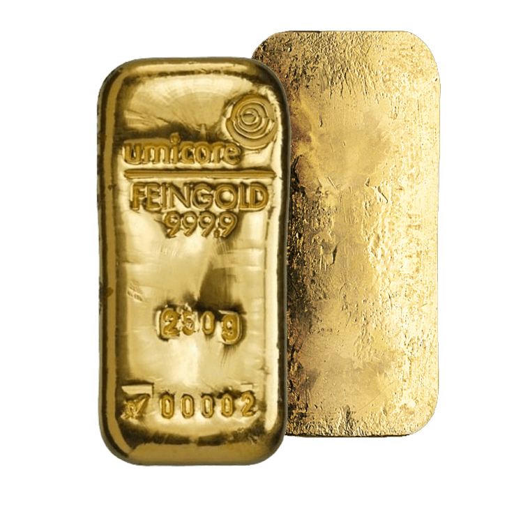 250 gram goudbaar Umicore