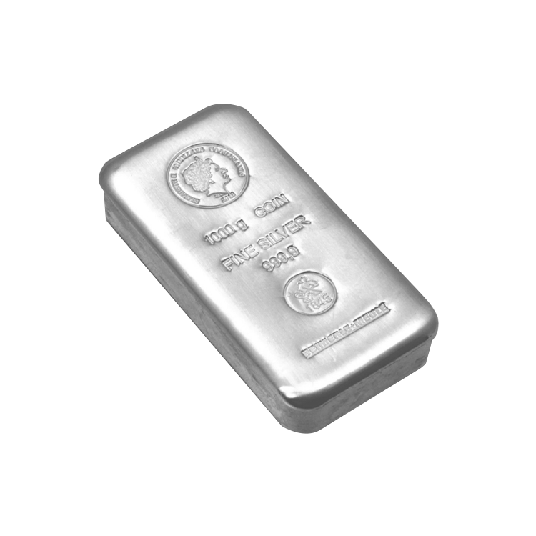 1 kilo zilveren Cook Islands muntbaar (coinbar)