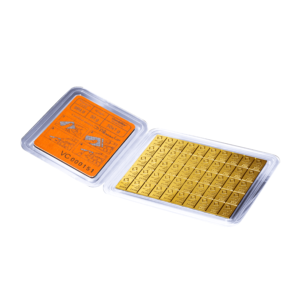 50x 1 gram gouden CombiBar