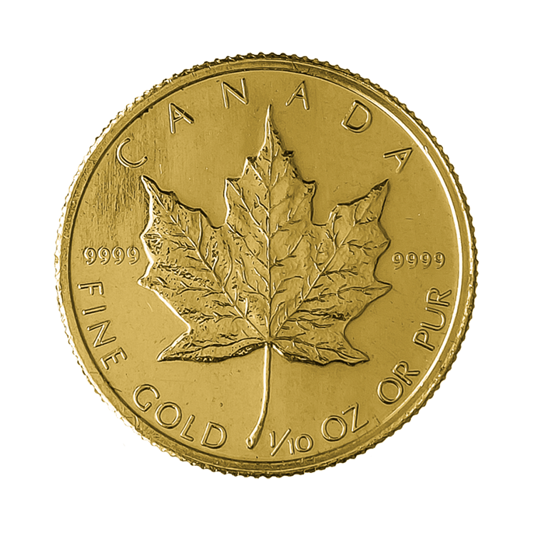 1/10 troy ounce gouden Maple Leaf munt