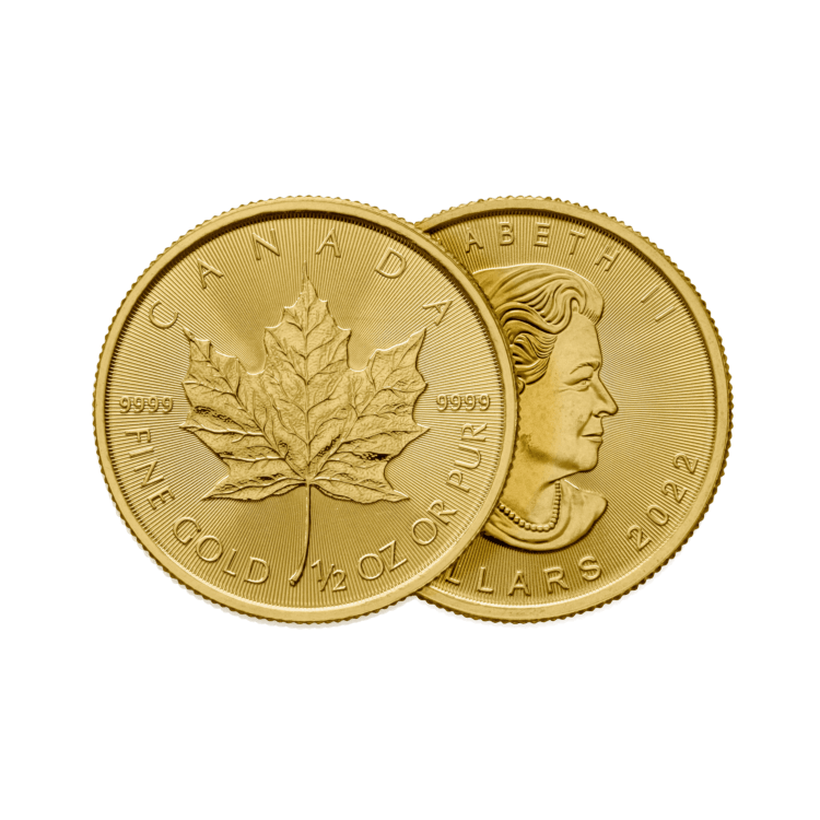 1/2 troy ounce gouden Maple Leaf munt