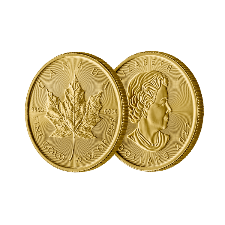 1/2 troy ounce gouden Maple Leaf munt