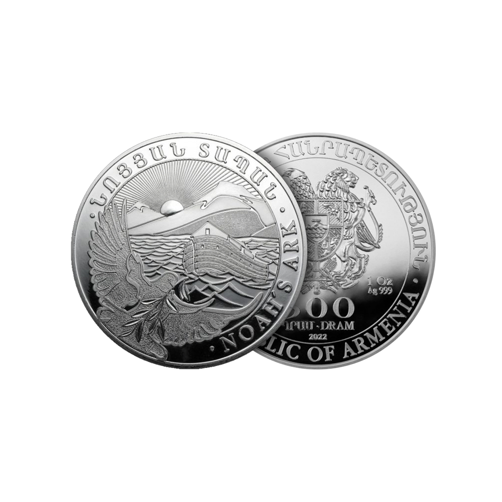 1 troy ounce zilveren Noah's Ark munt