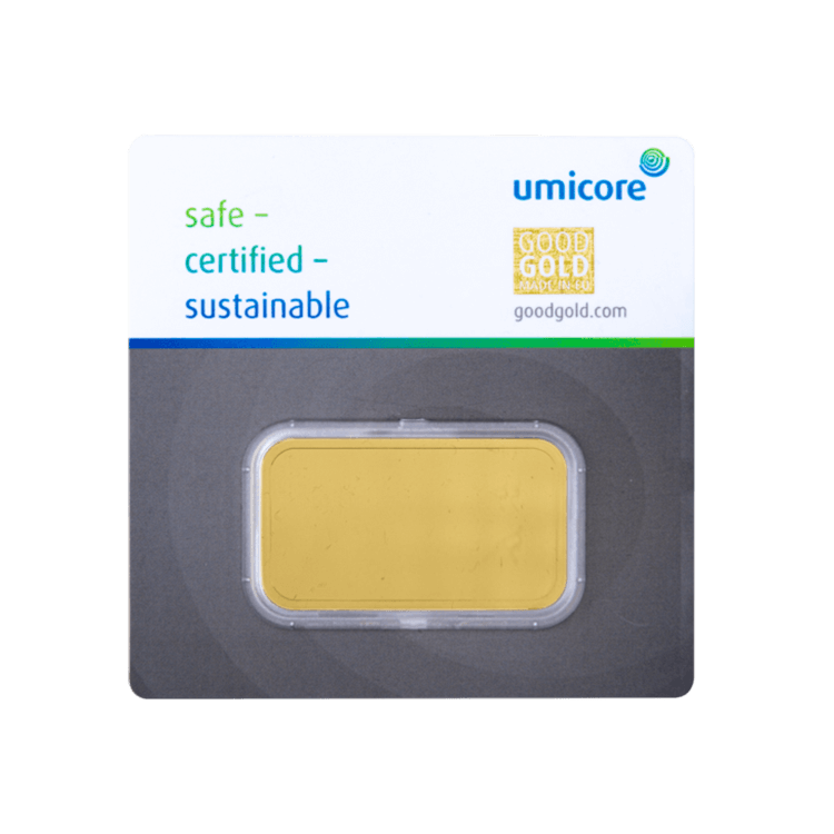 50 gram goudbaar Umicore