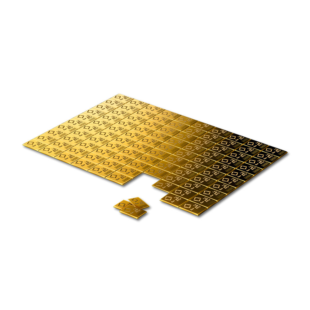 100x 1 gram gouden CombiBar