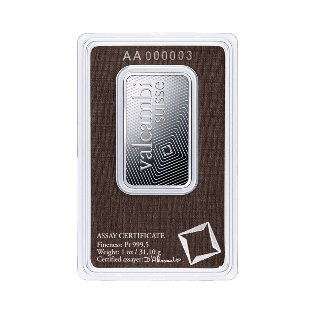 1 troy ounce platinabaar btw-vrij
