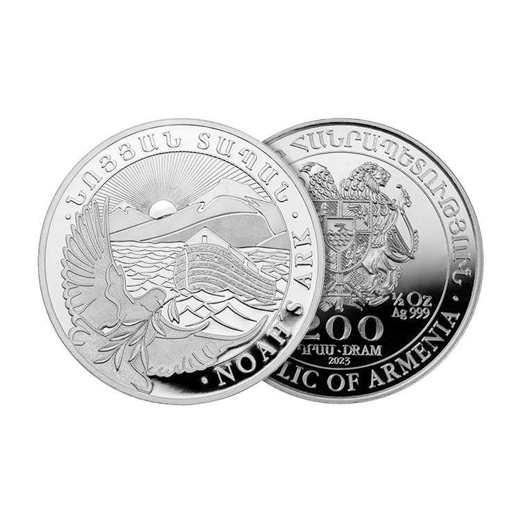 1/2 troy ounce zilveren Noah’s Ark munt
