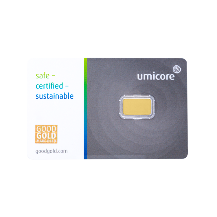 1 gram goudbaar Umicore