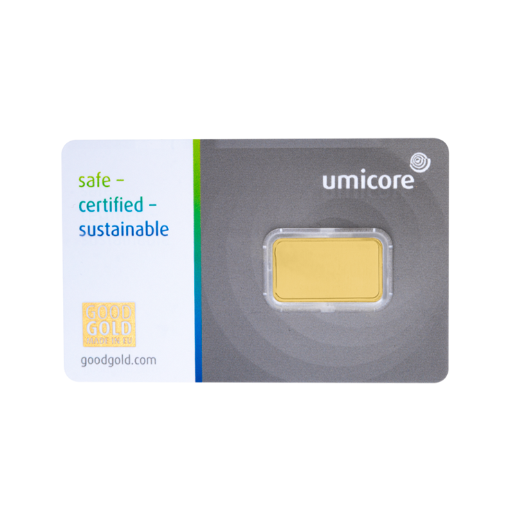 2,5 gram goudbaar Umicore