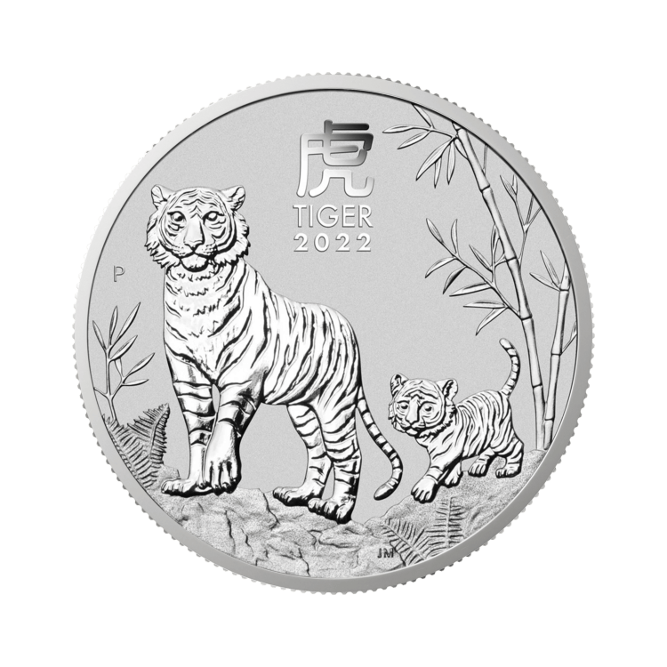 2 troy ounce zilveren Lunar munt