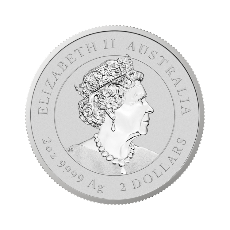 2 troy ounce zilveren Lunar munt