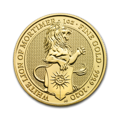 1 troy ounce gouden Queens Beasts munt
