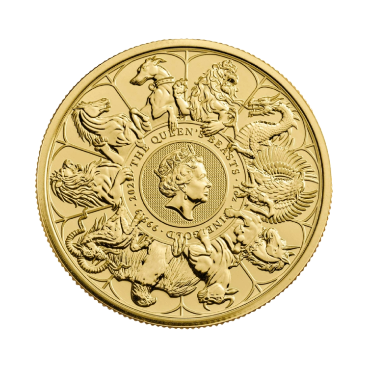 1 troy ounce gouden Queens Beasts munt