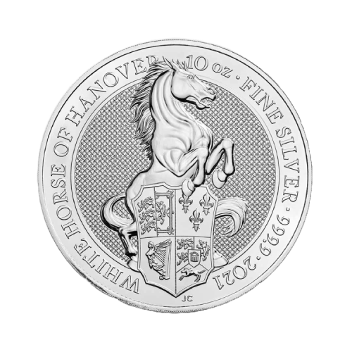 10 troy ounce zilveren Queen’s Beasts munt