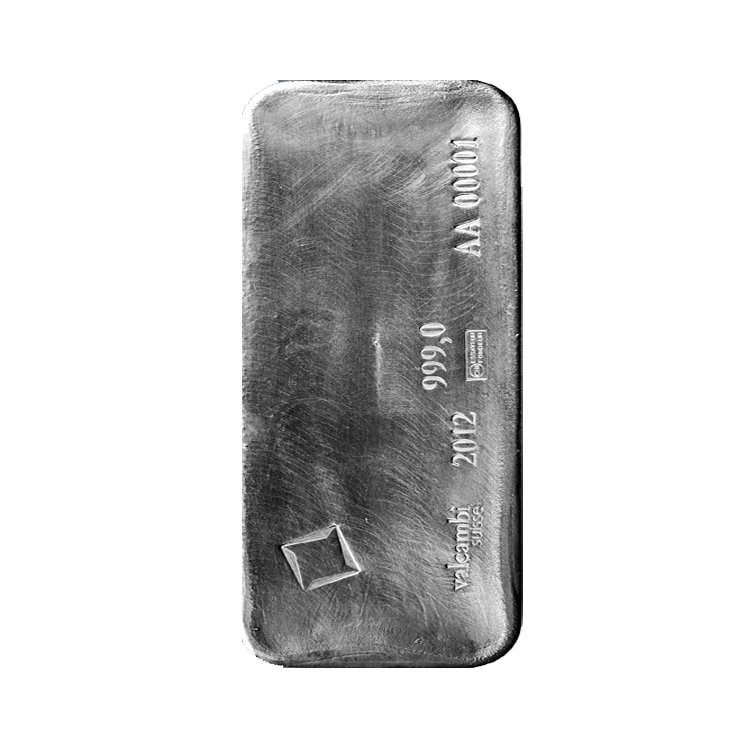 1000 troy ounce zilverbaar btw-vrij