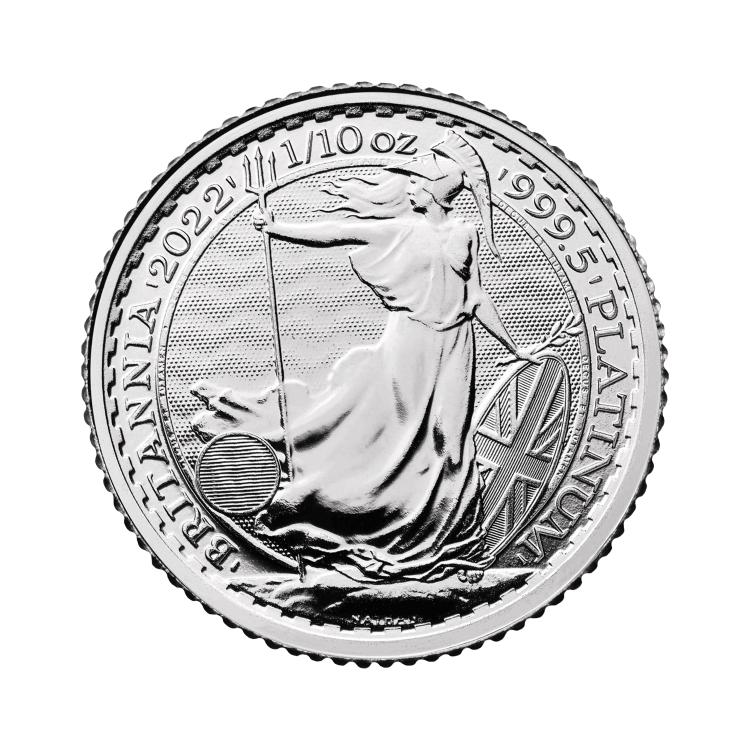 1/10 troy ounce platina Britannia munt