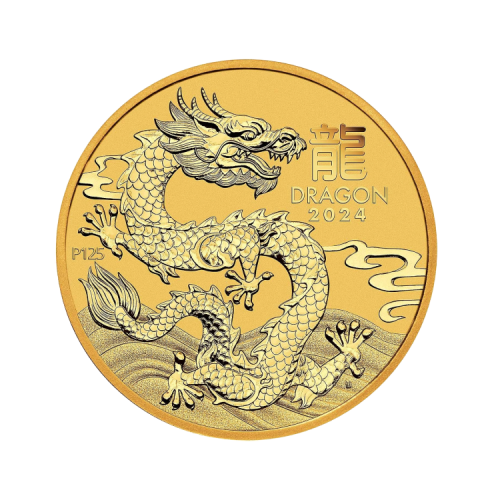 2 troy ounce gouden Lunar munt