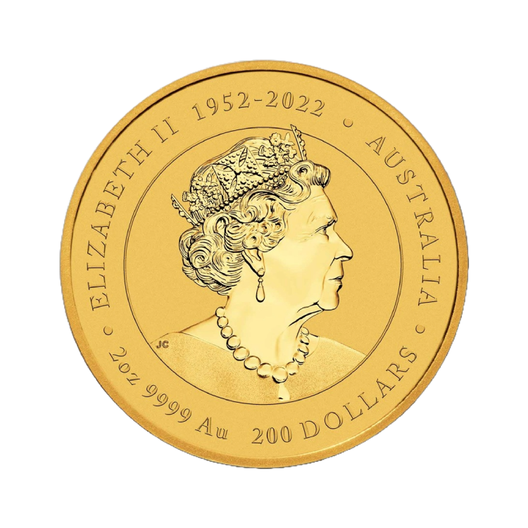 2 troy ounce gouden Lunar munt