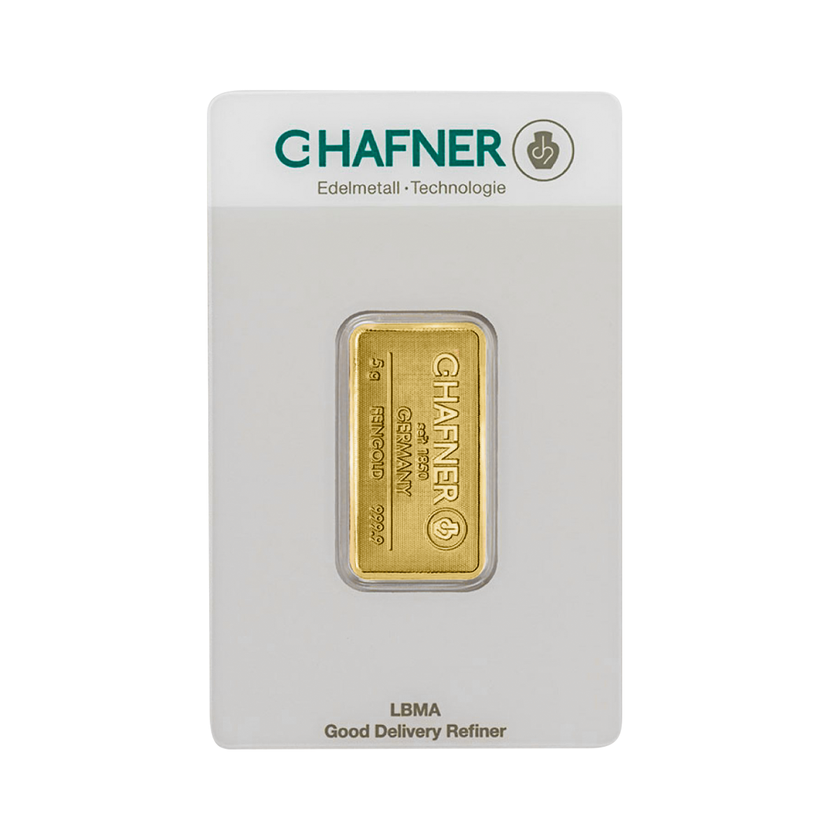 5 gram goudbaar C. Hafner