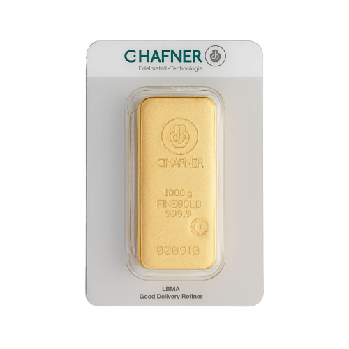 1 kilogram goudbaar C. Hafner