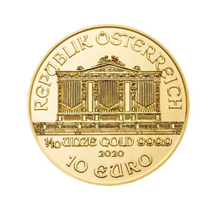 1/10 troy ounce gouden Philharmoniker munt