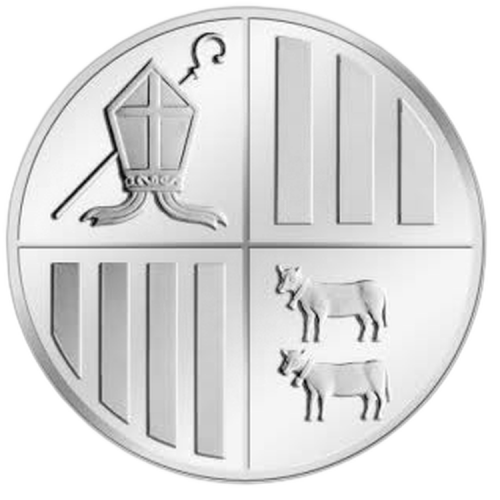 1 kilo zilveren Andorra Eagle munt