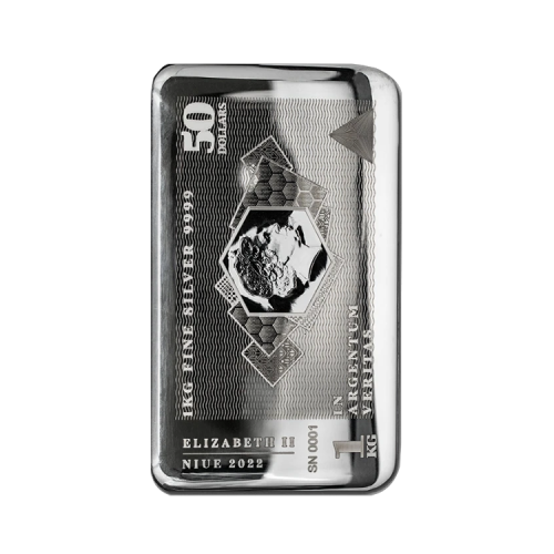 1 kilo zilveren Silvernote muntbaar (coinbar)