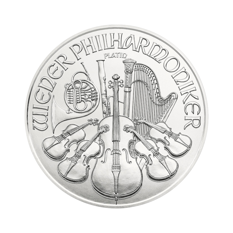 1 troy ounce platina Philharmoniker munt