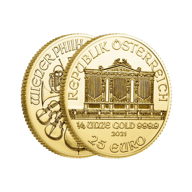 1/4 troy ounce gouden Philharmoniker munt