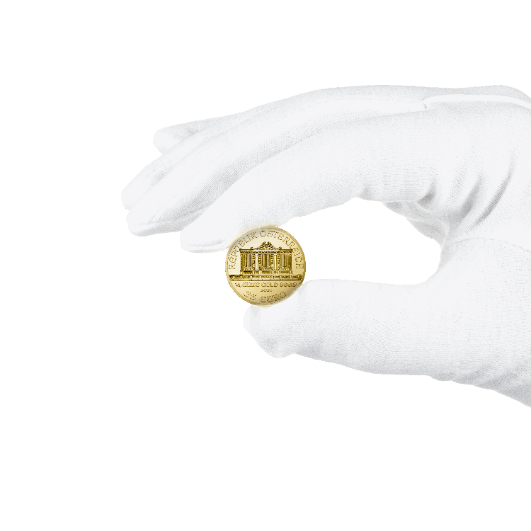 1/4 troy ounce gouden Philharmoniker munt