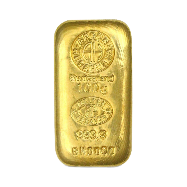 100 gram goudbaar diverse producenten