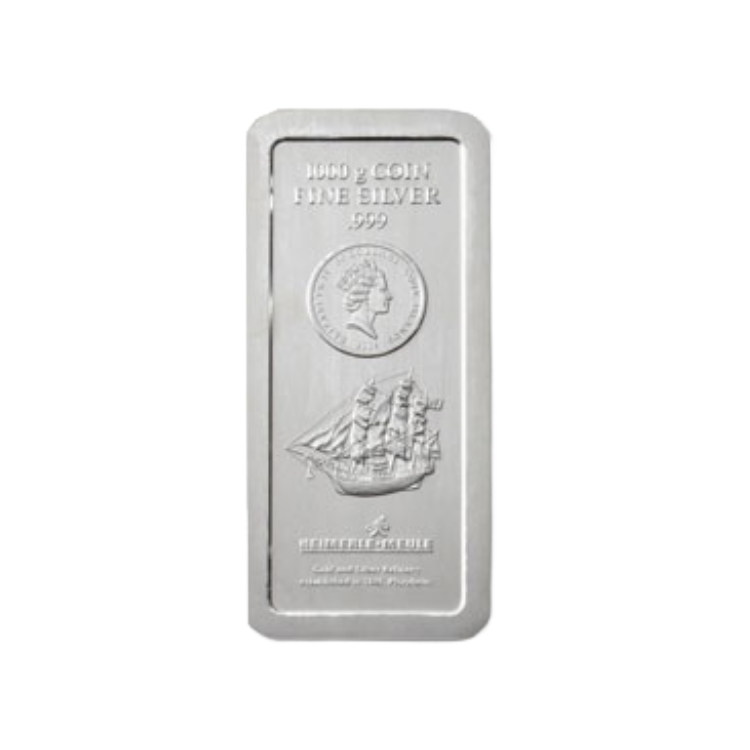 1 kilo zilveren muntbaar diverse producenten (coinbar)
