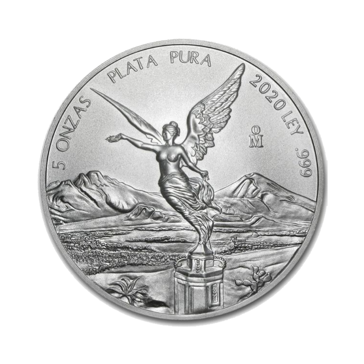 5 troy ounce zilveren Mexican Libertad munt
