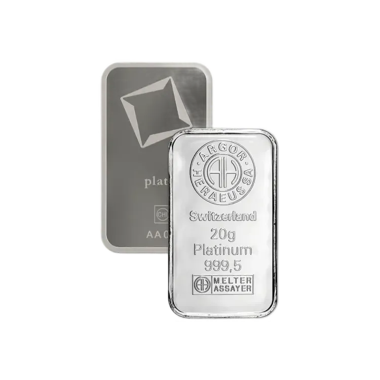 20 gram platinabaar diverse producenten