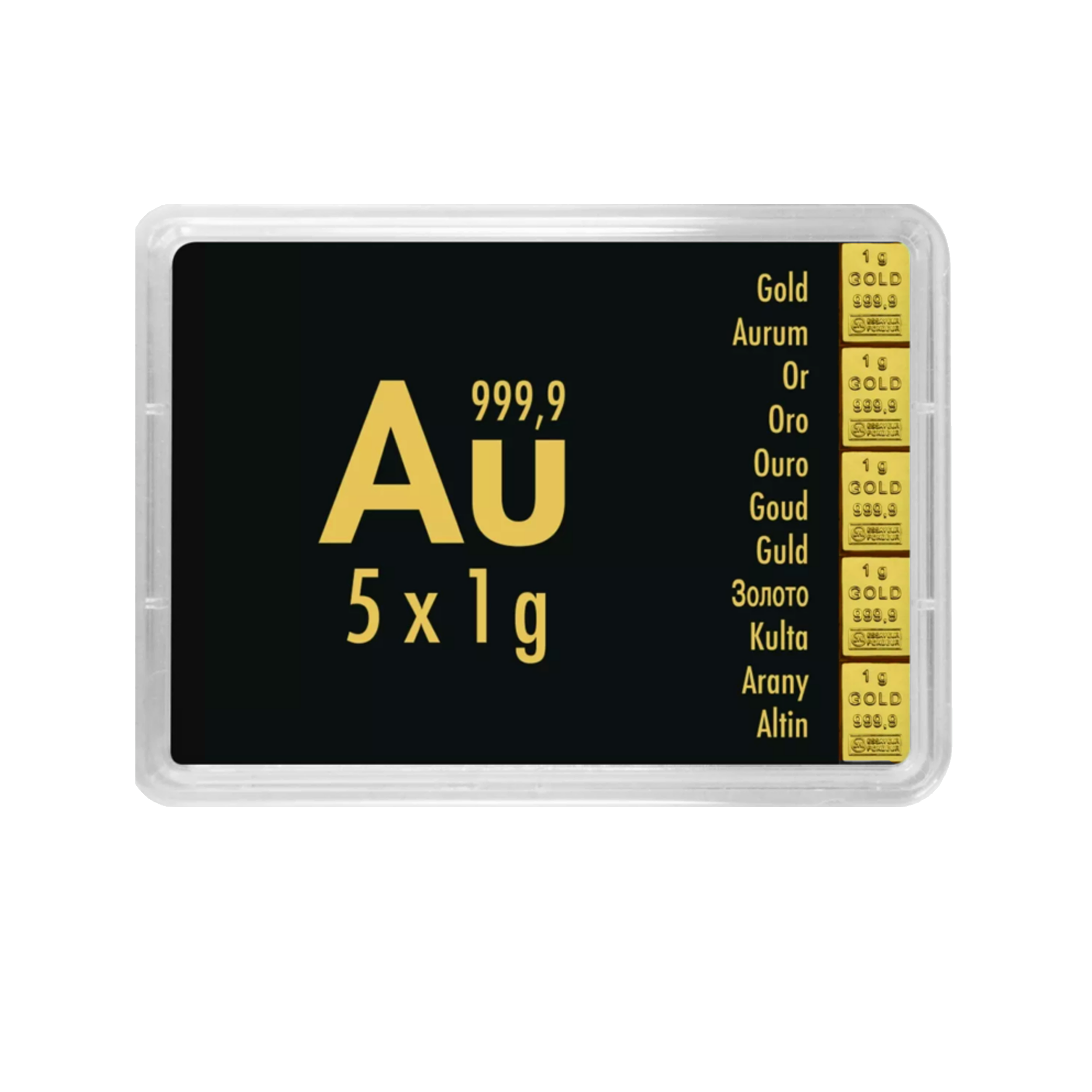 5x 1 gram gouden CombiBar
