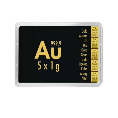 5x 1 gram gouden CombiBar