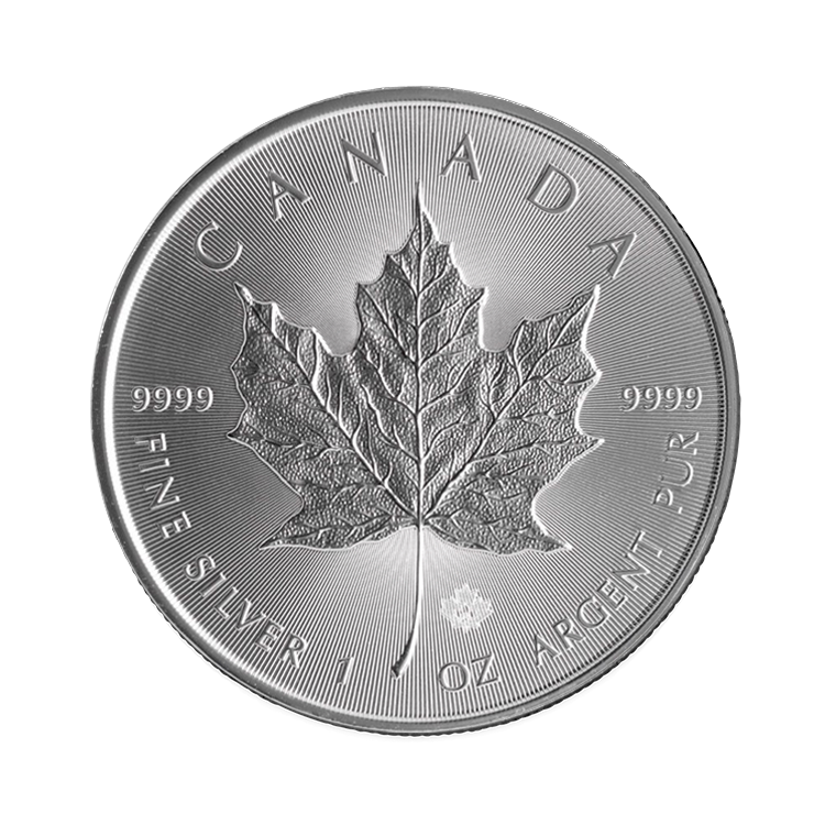 1 troy ounce zilveren Maple Leaf munt